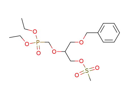 Phosphonic acid, [[1-[[(methylsulfonyl)oxy]methyl]-2-(phenylmethoxy)ethoxy]methyl]-, diethyl ester-R