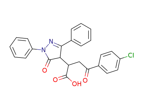 4-(4-Chloro-phenyl)-4-oxo-2-(5-oxo-1,3-diphenyl-4,5-dihydro-1H-pyrazol-4-yl)-butyric acid
