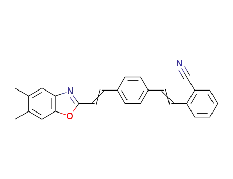 Benzonitrile,
2-[2-[4-[2-(5,6-dimethyl-2-benzoxazolyl)ethenyl]phenyl]ethenyl]-