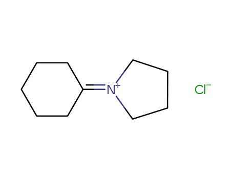 Molecular Structure of 80176-65-4 (Pyrrolidinium, 1-cyclohexylidene-, chloride)