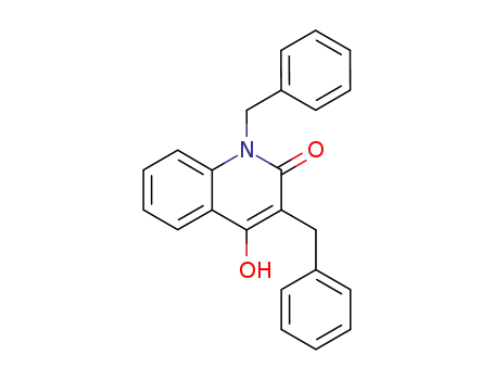 Molecular Structure of 102594-26-3 (1,3-dibenzyl-2-hydroxyquinolin-4(1H)-one)