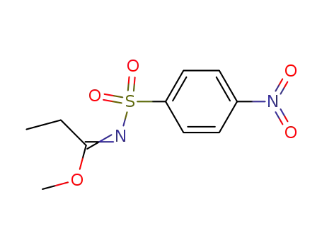 Molecular Structure of 121239-17-6 (methyl N-(4-nitrobenzenesulfonyl)propionimidate)