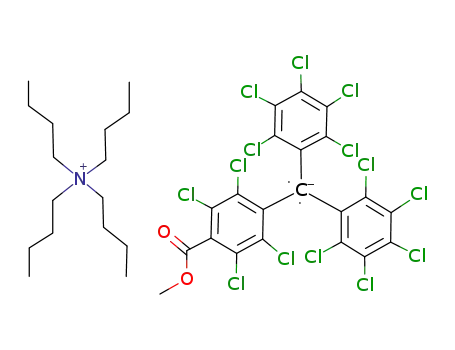 Tetra-n-butylammonium 4-(methoxyformyl)tetradecachlorotriphenylmethide