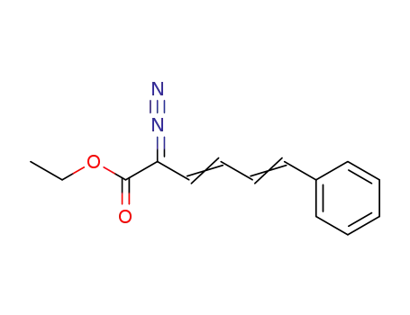 Molecular Structure of 126554-34-5 (ethyl (E)-2-diazo-6-phenyl-1-hexa-3,5-dienoate)
