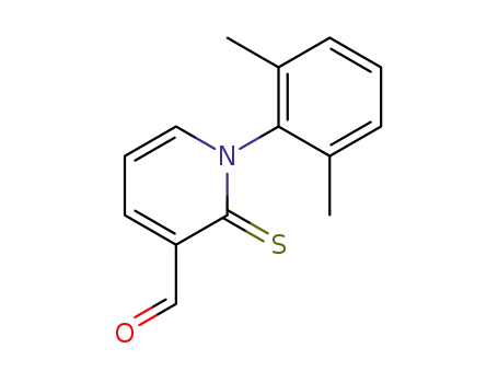 Molecular Structure of 61856-50-6 (3-Pyridinecarboxaldehyde, 1-(2,6-dimethylphenyl)-1,2-dihydro-2-thioxo-)