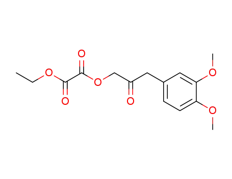 Oxalsaeure-(ethyl)<3-(3,4-dimethoxyphenyl)-2-oxopropyl>ester