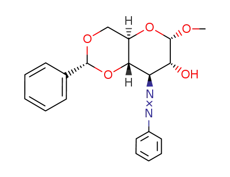 methyl 4,6-O-benzylidene-3-deoxy-3-phenylazo-α-D-glucopyranoside