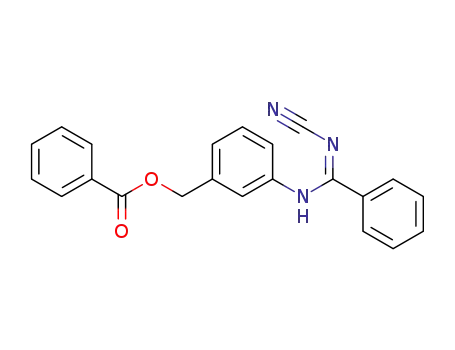 N-(3-Benzoyloxymethylphenyl)-N'-cyanobenzamidin