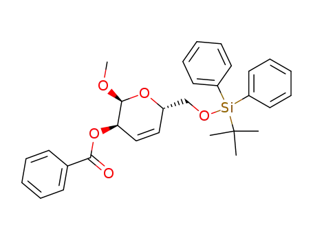 methyl 2-O-benzoyl-6-O-(tert-butyldiphenylsilyl)-3,4-dideoxy-α-D-hex-3-enopyranoside