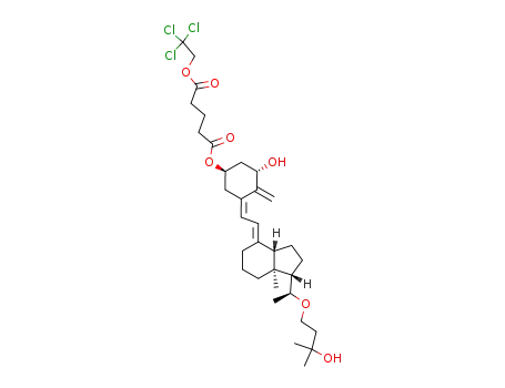 Molecular Structure of 143773-33-5 ((5Z,7E)-(1S,3R)-1,25-dihydroxy-22-oxa-9,10-secocholesta-5,7,10<sup>(19)</sup>-trien-3-yl (2',2',2'-trichloroethylglutarate))