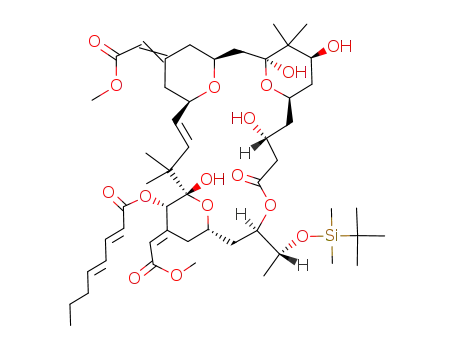 Molecular Structure of 136205-45-3 (bryostatin 2 26-(tert-butyl dimethyl silyl ether))