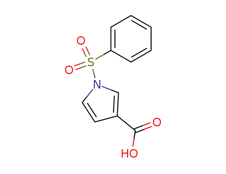 Molecular Structure of 134439-96-6 (1H-Pyrrole-3-carboxylicacid, 1-(phenylsulfonyl)-)