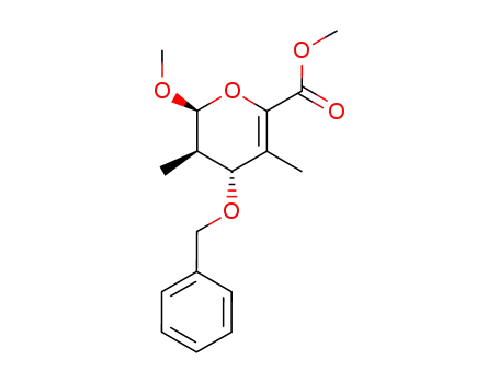 methyl 2-desoxy-2,4-di-C-methyl-3-O-benzyl-5-methoxycarbonyl-Δ<sup>4,5</sup>-α-L-threopentapyranoside