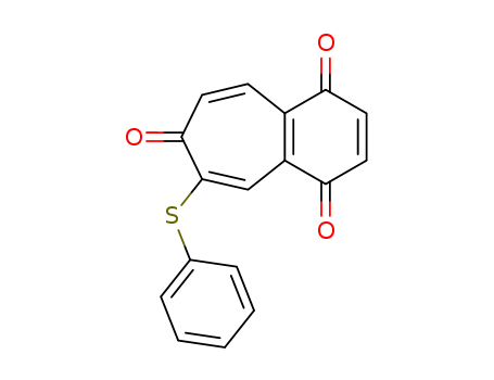1H-Benzocycloheptene-1,4,7-trione, 6-(phenylthio)-