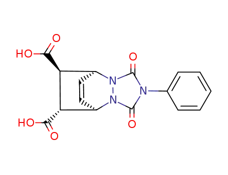 (8R*,9R*)-3,5-Dioxo-4-phenyl-2,4,6-triazatricyclo<5.2.2.0<sup>2,6</sup>>undec-10-en-8,9-dicarbonsaeure