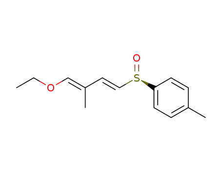 Molecular Structure of 155409-79-3 ((+)-<(S)R>-1-Ethoxy-2-methyl-4-(p-tolylsulfinyl)-1,3-butadiene)