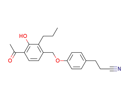 3-[4-(4-Acetyl-3-hydroxy-2-propyl-benzyloxy)-phenyl]-propionitrile