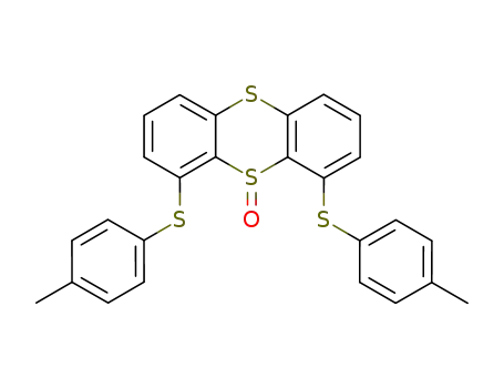 Molecular Structure of 135489-35-9 (Thianthrene, 1,9-bis[(4-methylphenyl)thio]-, 10-oxide)