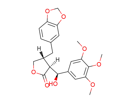 (4R)-4-(1,3-benzodioxol-5-ylmethyl)-3-[(S)-hydroxy(3,4,5-trimethoxyphenyl)methyl]dihydrofuran-2(3H)-one