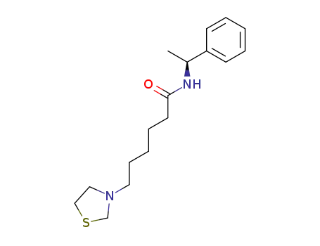 Molecular Structure of 78461-95-7 (S-6-(3-thiazolidinyl)hexanoic acid N-α-methylbenzylamide)