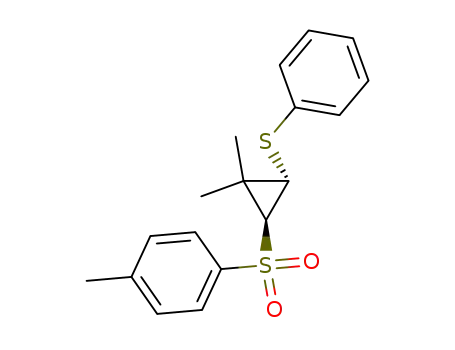 trans-2,2-dimethyl-3-(p-tolylsulfonyl)cyclopropyl phenyl sulfide