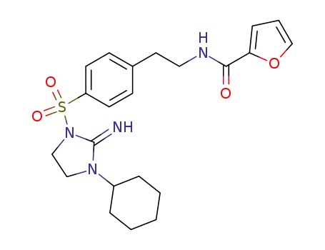 Furan-2-carboxylic acid {2-[4-(3-cyclohexyl-2-imino-imidazolidine-1-sulfonyl)-phenyl]-ethyl}-amide