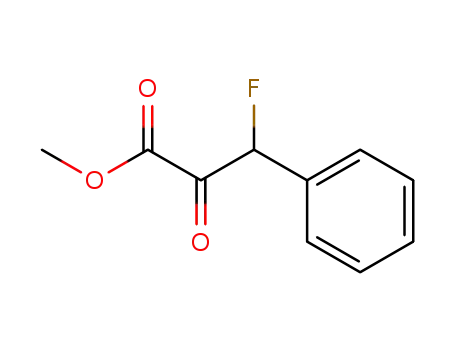 Molecular Structure of 76532-83-7 (Benzenepropanoic acid, b-fluoro-a-oxo-, methyl ester)