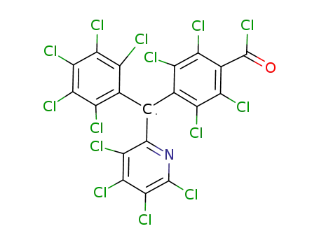 (pentachlorophenyl)<tetrachloro-4-(chloroformyl)phenyl>(tetrachloro-2-pyridyl)methyl radical