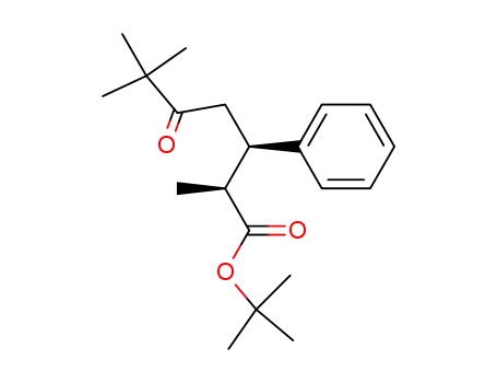 Molecular Structure of 123101-19-9 ((2S,3R)-2,6,6-Trimethyl-5-oxo-3-phenyl-heptanoic acid tert-butyl ester)
