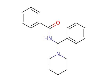 Benzamide, N-(phenyl-1-piperidinylmethyl)-