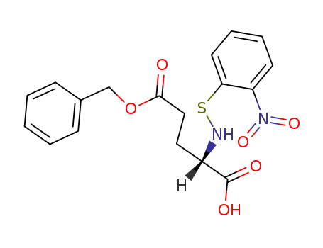Molecular Structure of 13155-42-5 (L-Glutamic acid, N-[(2-nitrophenyl)thio]-, 5-(phenylmethyl) ester)