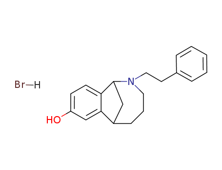 1,6-Methano-2-benzazocin-8-ol, 1,2,3,4,5,6-hexahydro-2-phenethyl-, hyd robromide