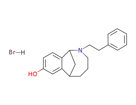 1,6-Methano-2-benzazocin-8-ol, 1,2,3,4,5,6-hexahydro-2-phenethyl-, hyd robromide