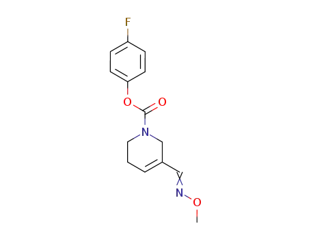 4-Fluorophenyl (E)-3,6-dihydro-5-((methoxyimino)methyl)-1(2H)-pyridinecarboxylate