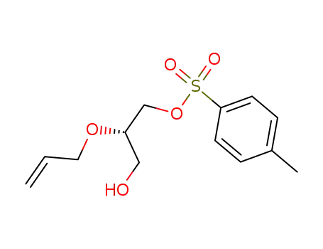 Molecular Structure of 139884-58-5 (1,3-Propanediol, 2-(2-propenyloxy)-, mono(4-methylbenzenesulfonate),
(S)-)