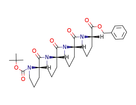 L-Proline, 1-[(1,1-dimethylethoxy)carbonyl]-L-prolyl-L-prolyl-L-prolyl-,
phenylmethyl ester