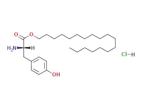 Molecular Structure of 77229-76-6 (L-Tyrosine, octadecyl ester, hydrochloride)