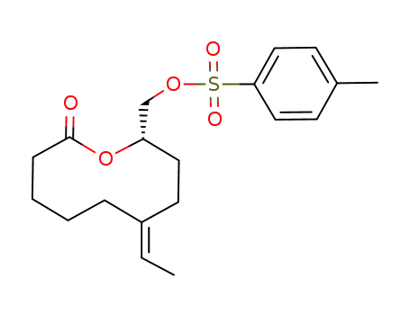 (6Z,9S)-6-ethylidene-9-p-toluenesulfonyloxymethyl-9-nonanolide