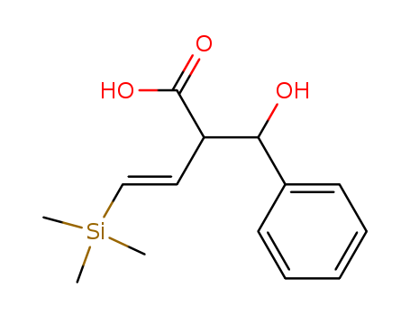 Benzenepropanoic acid, b-hydroxy-a-[2-(trimethylsilyl)ethenyl]-
