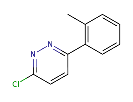 Molecular Structure of 96225-49-9 (3-CHLORO-6-(2-METHYLPHENYL)-PYRIDAZINE)