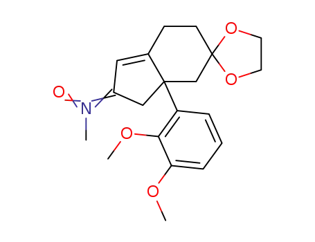 Molecular Structure of 91712-99-1 (3a-(2,3-dimethoxyphenyl)-5,5-(ethylenedioxy)-3,3a,4,5,6,7-hexahydro-2H-inden-2-one N-methylnitrone)
