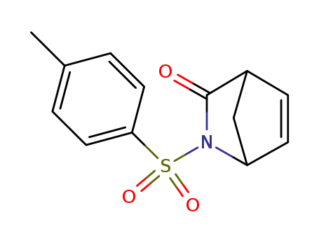 Molecular Structure of 109000-07-9 (2-Azabicyclo[2.2.1]hept-5-en-3-one, 2-[(4-methylphenyl)sulfonyl]-)