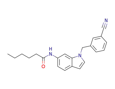 Hexanamide, N-[1-[(3-cyanophenyl)methyl]-1H-indol-6-yl]-