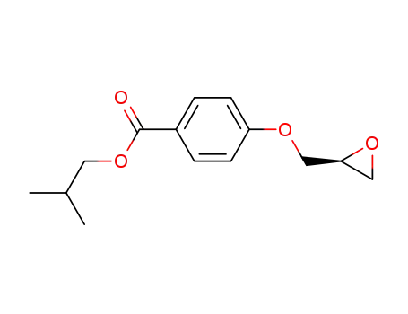 Molecular Structure of 160961-51-3 ((S)-4-isobutoxycarbonylphenoxy-2,3-epoxypropane)