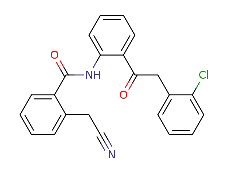 Benzamide, N-[2-[(2-chlorophenyl)acetyl]phenyl]-2-(cyanomethyl)-