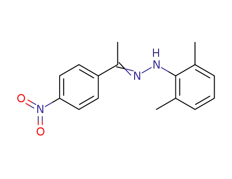 Molecular Structure of 75601-14-8 (4-nitroacetophenone 2,6-dimethylphenylhydrazone)