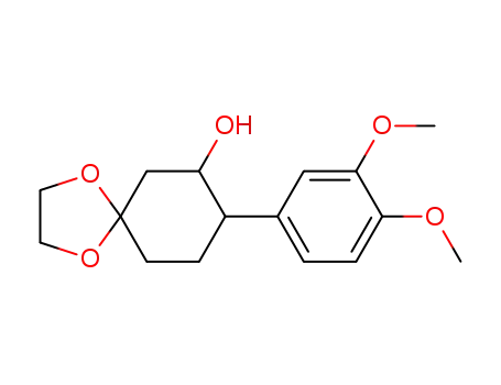 1,4-Dioxaspiro[4.5]decan-7-ol, 8-(3,4-dimethoxyphenyl)-