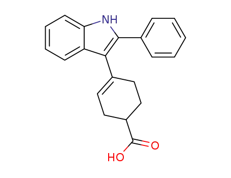 3-Cyclohexene-1-carboxylic acid, 4-(2-phenyl-1H-indol-3-yl)-