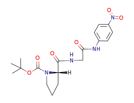 Molecular Structure of 88815-47-8 (Glycinamide, 1-[(1,1-dimethylethoxy)carbonyl]-L-prolyl-N-(4-nitrophenyl)-)