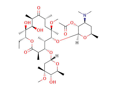 Molecular Structure of 103461-66-1 (2'-O-acetyl-6-O-methylerythromycin A)